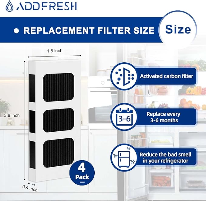 Refrigerator Air Filter Replacement Compatible with Paultra2 Frigidaire PureAir Ultra 2 - Pure Air Ultra 2 - Pureair Ultra ii and Electrolux - Part 242047805 and 5303918847-4 Filters