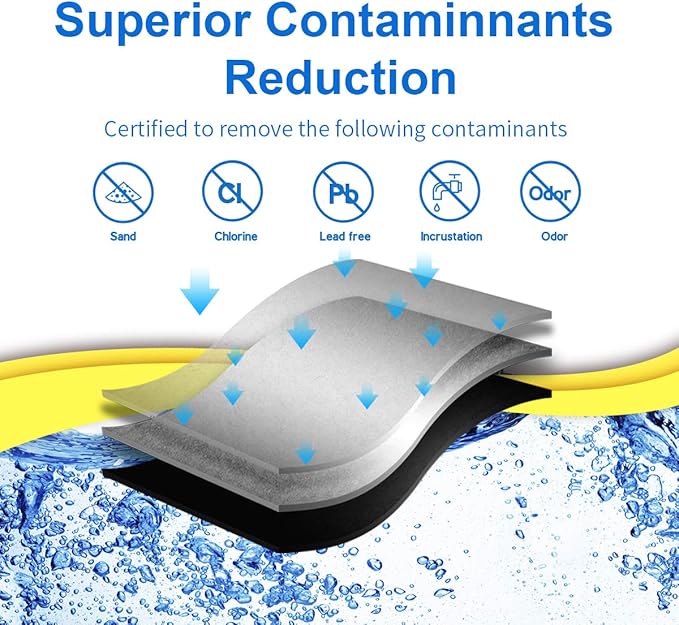 EXCELPURE RWF0300A Inline Water Filter, Replacement for GE® GXRTDR, Samsung DA29-10105J, Whirlpool WHKF-IMTO, IC-100A, 4378411RB, Samsung HAFEX/EXP, For Refrigerator, IceMaker, RVs, Marines, 4PACK