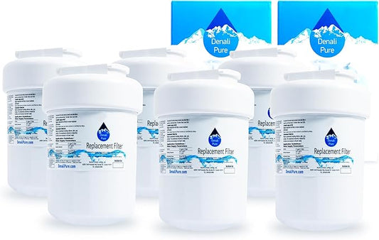 6-Pack Replacement MWF Refrigerator Water Filter for GE, General Electric - Compatible with GE GSL25JFPABS, Hotpoint HSS25GFPJWW, GE MWF, Hotpoint HSS25GFPHWW, Hotpoint HSS25GFPAWW