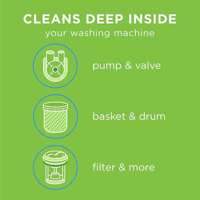 Everydrop by Whirlpool Ice Filter, F2WC9I1, Single-Pack & Affresh Washing Machine Cleaner, Cleans Front Load and Top Load Washers, Including HE, 5 Tablets