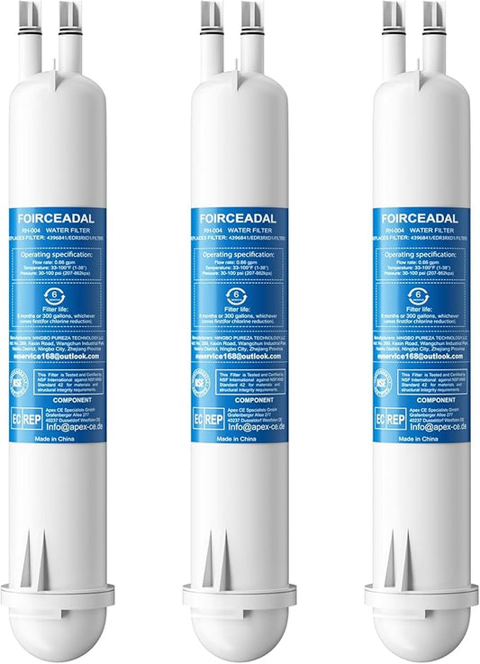 EDR3RXD1 Water Filter Replacement Compatible with 4396841, Filter 3, KAD3RXD1, WHR3RXD1, 4396710, 9083, 9030, 46-9083, 46-9030, 3 Pack
