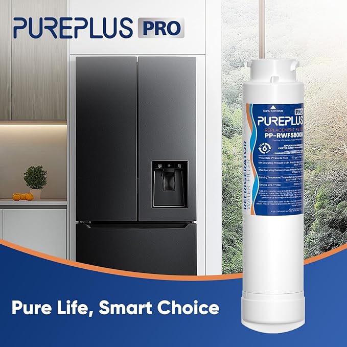 PUREPLUS Refrigerator Water Filter, Compatible with Frigidaire EPTWFU01, EWF02, Pure Source Ultra II, 3Pack