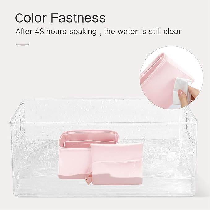 Silky Bag Insert Fit for Hermes Lindy 19/26, Silky Purse Organizer, Lightweight and Silk Touch (Fits Mini Lindy 19, Pink)