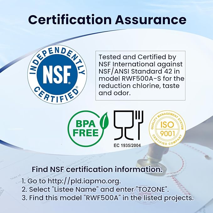 GOLDEN ICEPURE 4396508 Refrigerator Water Filter, Replacement for EveryDrop Filter 5, 4396510, EDR5RXD1, Whirlpool 4396508, 4396510, 4392857, Kenmore 46-9010, NLC240V 1PACK