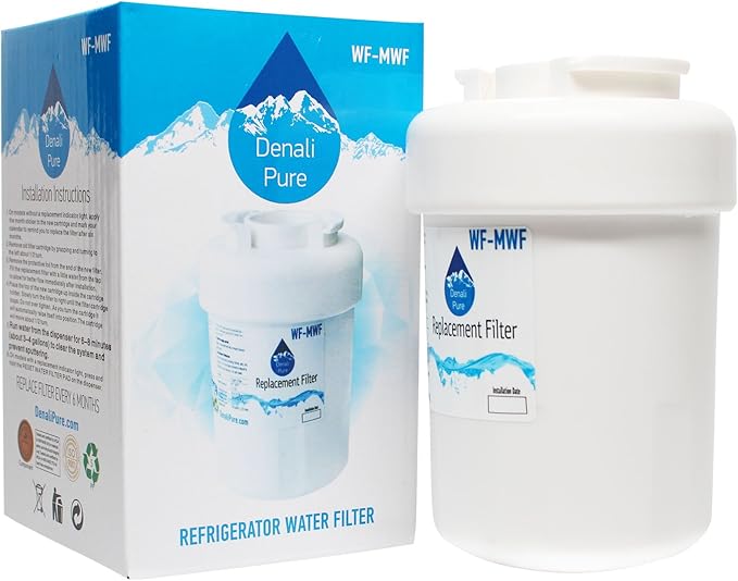 Replacement MWF Refrigerator Water Filter for GE, General Electric - Compatible with GE GSL25JFPABS, Hotpoint HSS25GFPJWW, GE MWF, Hotpoint HSS25GFPHWW, Hotpoint HSS25GFPAWW, Hotpoint HSM25GFRFSA
