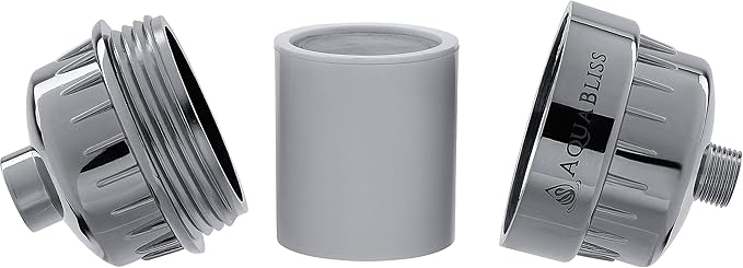 AquaBliss SF220 Shower Filter with 1 Replaceable Multi-Stage Filter Cartridge Inside - Plus 3 Extra SFC220 Filter Cartridges (Exclusive Bundle)