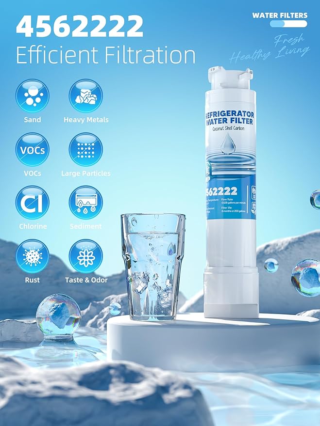Water Filter Replacement Fit for Frigidaire EPTWFU01, Pure-Source Ultra 2, EWF02, 012505454226, 4562222, Compatible with Pure Source Ultra II Water Filters, 4 Packs By AVXBYR