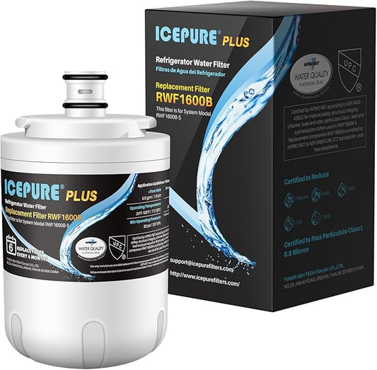 ICEPURE Refrigerator Water Filter Replacement for Maytag UKF7002AXX, Whirlpool EDR7D1, UKF7003AXX, UKF7002, 7003AXXP, UKF7001AXX, UKF6001AXX, UKF5001 Water Filter, 1PACK
