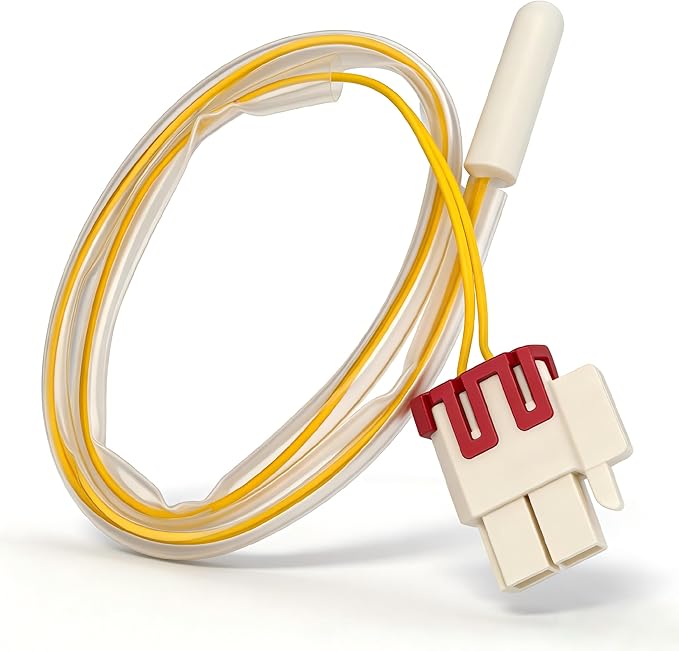 DA32-00006S Refrigerator Defrost Sensor, Fit for Samsung Kenmore 795 Evaporator Temperature Thermistor, Replace AP4308802 PS4138590 EA4138590, 5KΩ 16-Inch Wire for Frost-Free Fridges