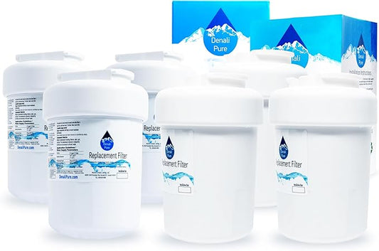 Denali Pure 6-Pack Replacement for General Electric GSHS5KGXCCSS Refrigerator Water Filter - Compatible with GE MWF, MWFP Fridge Water Filter Cartridge