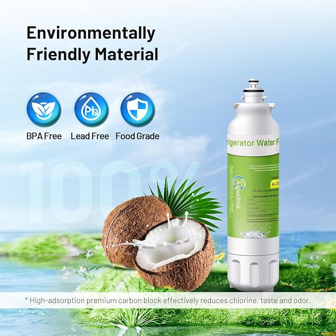 AQUALINK RWF3500A Replacement for LT800P Kenmore 469490 with Air Filter LT120F, 469490, WS620A, LSC22991ST, LSXS26366S, ADQ73613401, LSXS26366D, LUPXS3186N, LSXS26386S LMXS30776D