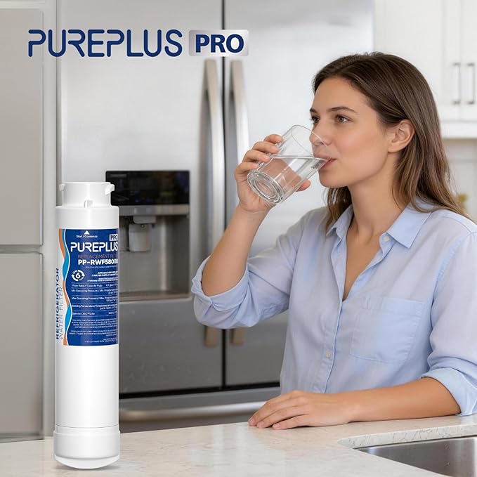 PUREPLUS Refrigerator Water Filter, Compatible with Frigidaire EPTWFU01, EWF02, Pure Source Ultra II, 3Pack