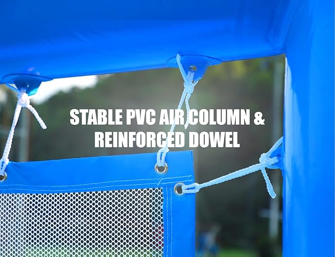 33ft Inflatable Volleyball Pool Inflatable Volleyball Count for Adults and Family, 100% PVC Commercial Net with 800w Air Pump, Giant Beach Games Outdoor Games, 33x16.5x7ft