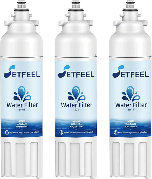 Replacement for LT800P LG Refrigerator Water Filter, ADQ736134 ADQ73613401, LMXS30776D, LMXC23746D, LMXC23746S, LMXS30776S, LSXS26326S, LSXS26366S, Kenmore Elite 9490, 46-9490, 3 Pack SETFEEL