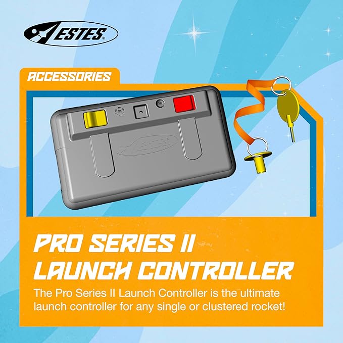 Estes 2240 PS II Launch Controller, Flying-Rocket-Model Launch Controller, Rocket Model Kit Accessories for Ages 10+