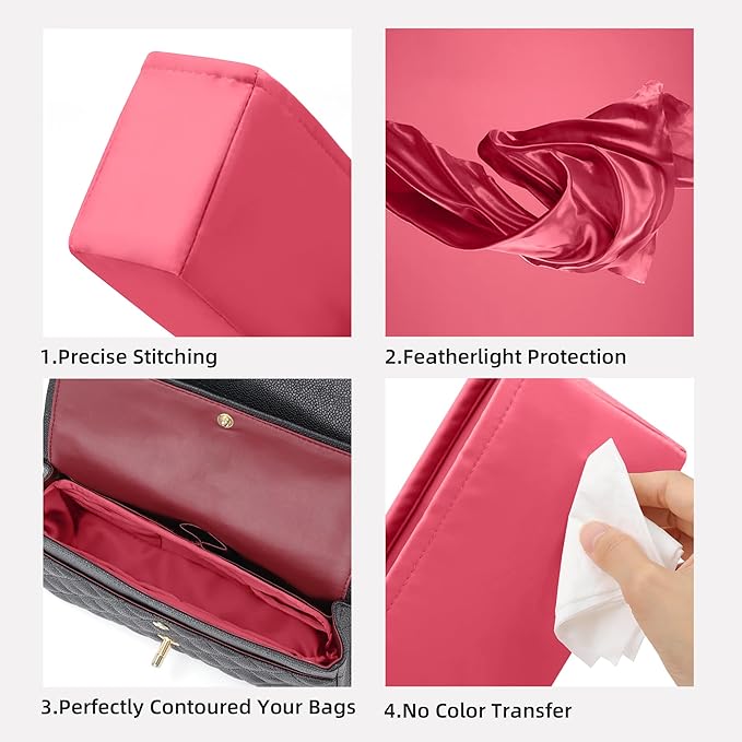 DGAZ Purse Organizer Insert，Silk Bag Organizer，Luxury Handbag & Tote Shaper Fits Chanel CF Bags