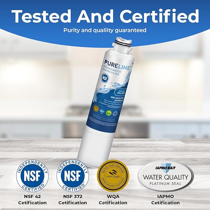 Pureline DA29-00020B Water Filter Replacement for Samsung® DA29-00020A/B, HAF-CIN/EXP, HAF-CIN, Kenmore 46-9101, 469101, 9101 Refrigerator Water Filter (3 Pack)