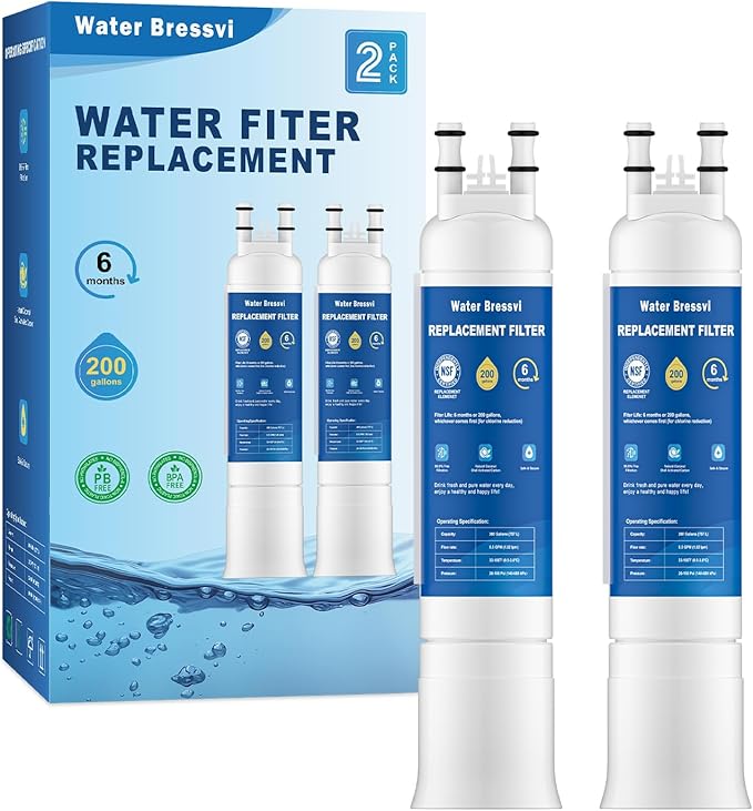 FPPWFU01 Water Filter Replacement Compatible with Frigidaire FPPWFU01, Electrolux FPPWFU01, PureAdvantage, PWF-1 FPPWFU01 PurePour Water Filter, Remove Impurities from Water (2-PCS)