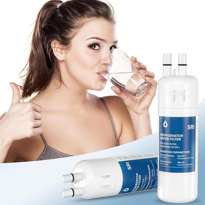 Water Filter Replacement Compatible with W10295370A, EDR1RXD1, Filter 1, W10295370, P4RFWB, P8RFWB2L, 46-9930, 46-9081 (2 Packs)
