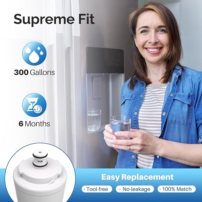 ICEPURE UKF7003 Replacement for Maytag UKF7002AXX, Whirlpool EDR7D1, UKF7003AXX, UKF7002, 7003AXXP, UKF7001AXX, UKF6001AXX, UKF5001 Water Filter 2PACK