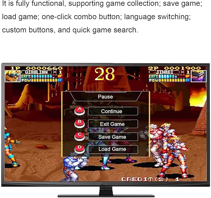 [39800 Games in 1] Pandora Box 3D Arcade Game Machine, Double Wireless Joystick Arcade Console, WiFi Function to Add Game Online,Compatible PC & Projector & TV