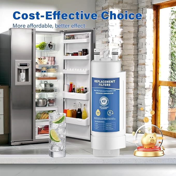 EDRARXD1 Water Filter Replacement Compatible with Whirlpool EDRARXD1, Filter A, EDRARXD1B, 3 Pack