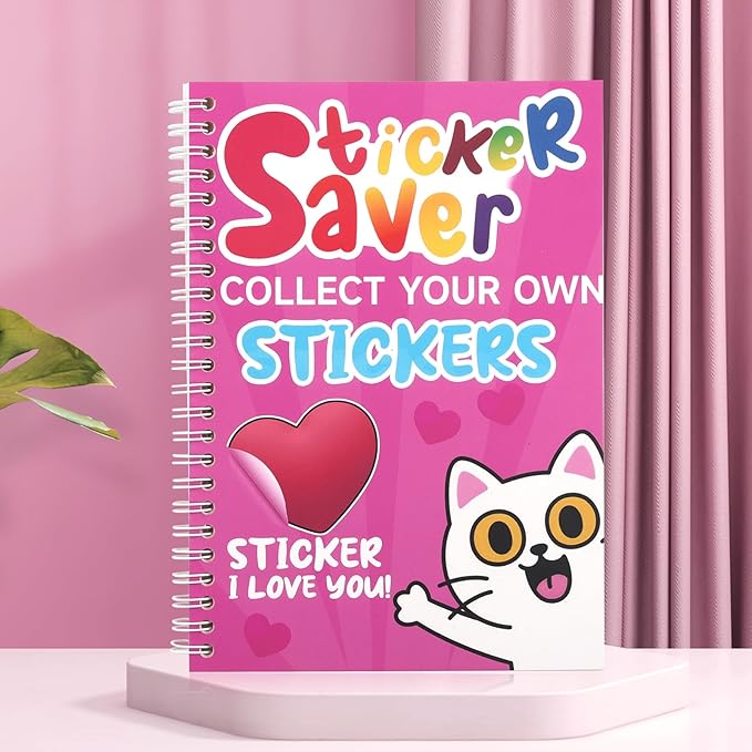 Reusable Sticker Storage Book Collecting Album Stickers Organizer Book A5 Size 40 Sheets Release Paper for Stickers Holder Collection