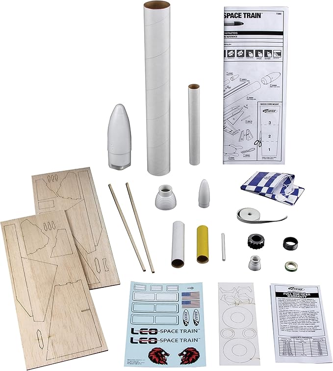 Estes Leo Space Train Flying Model Rocket Kit 7285 | Advanced Level Build, Multi
