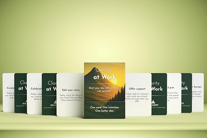 Intention Cards, 80 Daily Prompts for Clarity & Focus (Clarity at Work)