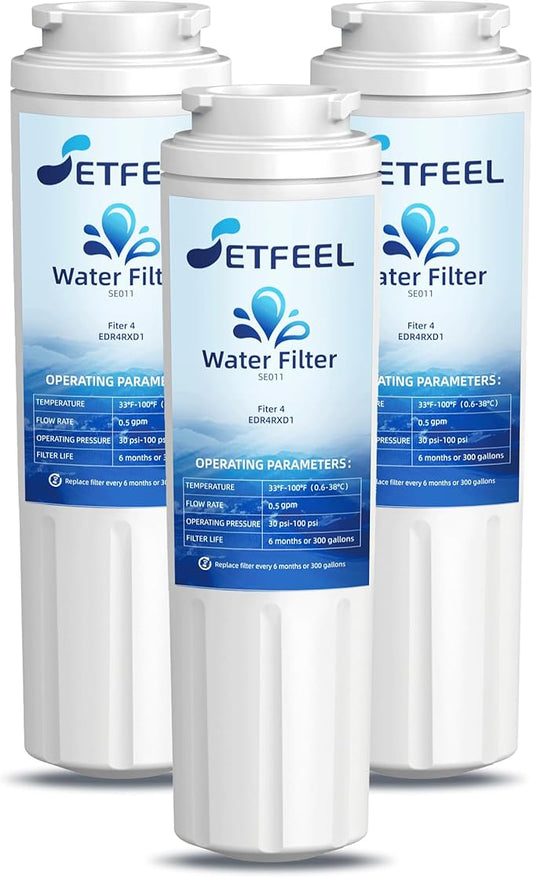 WRF555SDFZ FMM-2 WRF535SWHZ WRX735SDHZ WRMF3636RZ WRX735SDBM WRF555SDHV WRFF3436RZ WRF535SWHV Refrigerator Water Filter For Whirlpool, Fit Maytag Mfi2570fez Msd2651heb Replacement 3PK