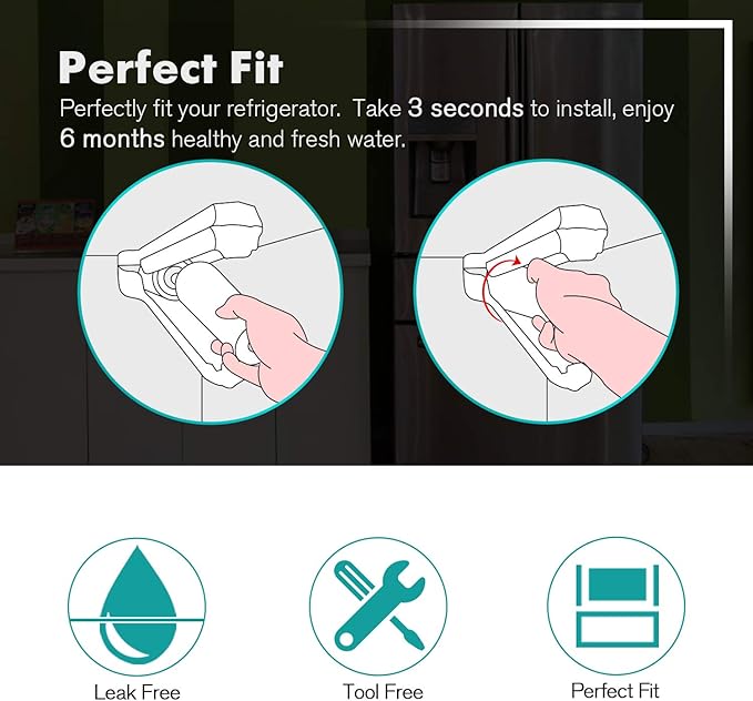 ICEPURE PLUS NSF/ANSI 53 Certified UKF8001 Refrigerator Water Filter, Compatible with Maytag UKF8001, UKF8001AXX, UKF8001P, Whirlpool 4396395, 469006, EDR4RXD1, EveryDrop Filter 4, Puriclean II, 1PACK