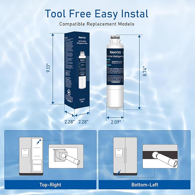 Refrigerator Water Filter Replacement for Samsung Water Filter DA29-00020B, HAF-CIN, RS25J500DSR, RF28HMEDBSR, HAF-CIN/EXP, RF4287HARS, RF28HFEDBSR, K007 1 Pack