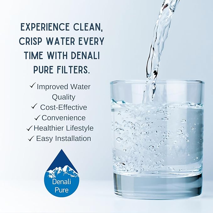 Replacement for Samsung RS253BAWW/XAA Refrigerator Water Filter - Compatible with Samsung DA29-00003G, Samsung DA29-00003B, Samsung DA29-00003A Fridge Water Filter Cartridge