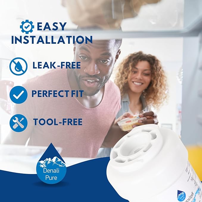 2-Pack Replacement for General Electric GFSF6KKXAWW Refrigerator Water Filter - Compatible with General Electric MWF, MWFP Fridge Water Filter Cartridge