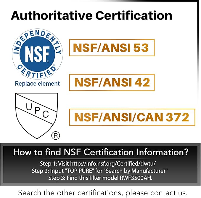 ICEPURE PLUS 46-9490 NSF/ANSI 53 NSF/ANSI 42 Certified Compatible with LG LT800P, ADQ73613401, ADQ73613408, ADQ75795104, LMXS30776S, LSXS26366D, Kenmore 9490 Refrigerator Water Filter, 3PACK