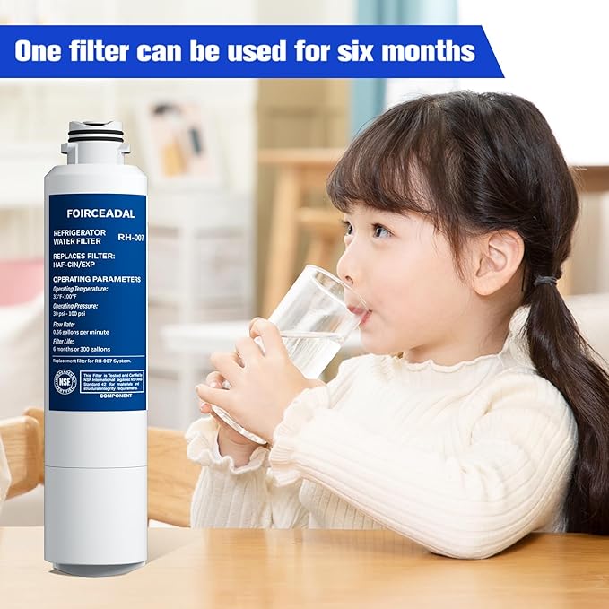 DA29-00020B Water Filter Replacement for Samsung HAF-CIN/EXP, DA29-00020A/B, DA29-00020B-1, 46-9101, RF28HMEDBSR, RF263BEAESR, RF263TEAESG, RF4287HARS, Filters 2 Pack