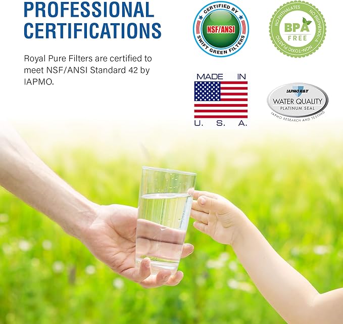 Royal Pure Filters RPF-LT700P Compatible Refrigerator Water Filter for LG LT700-P, 46-9690,ADQ36006102,EFF-6032A,PH21410,Made in USA,3 Pack