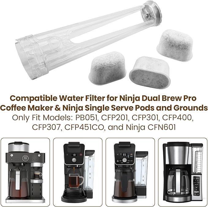 Water Filter Holder and 3 Water Filters Fits for Keurig 2.0 Series Coffee Machines Compatible with K-Supreme Series, K-Express, K-Slim, K-Elite, K-Duo Plus, K-Select, K-lced, K50, K-Classic