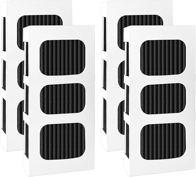 Paultra2 Refrigerator Air Filter for Frigidaire Pureair Ultra 2, Pure Air Ultra 2, Pureair Ultra ii, Electrolux 242047805, 5303918847, EAP12364179 (4 Pack)