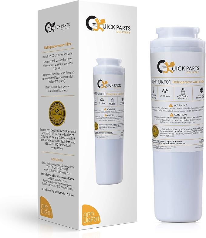 QPD UKF8001 Replacement for Whirlpool EDR4RXD1, EveryDrop Filter 4, 4396395, Maytag UKF8001P, UKF8001AXX-750, Quick Parts Delivery, Puriclean II, 46-9006 - QPD-UKF01 X (1) pack