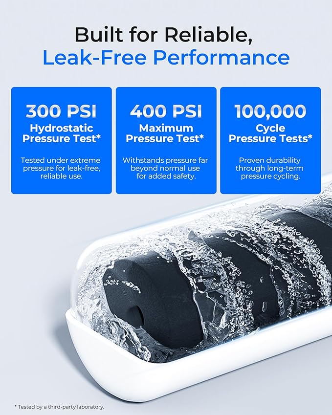 Waterdrop ADQ36006101 Replacement for LG® LT700P® Refrigerator Water Filter, Kenmore® 9690, 469690, ADQ36006102, LFXS30766S, RFC1200A, FML-3 and LT120F® Fresh Air Filter, 5 water filers & 3 Air filter