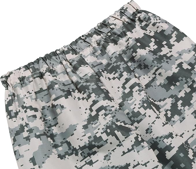 GRAJTCIN Kids Army Costume Long sleeve Halloween Party Military Soldier Dress Up Boys Costume for 4-14Y 11 PCS