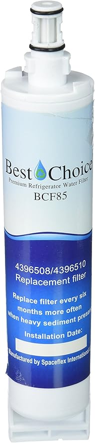Best Choice Water Filter Replacement For Whirlpool 4396508, 4396510, EveryDrop EDR5RXD1 Filter 5, NL240V, WFL400, PUR W10186668 Certified Refrigerator Cartridge (1-Pack)