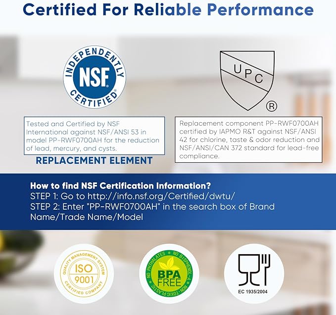 PUREPLUS DA29-00020B NSF/ANSI 53&42 Certified Replacement for SAMSUNG Fridge RF28HFEDTSR, RF263BEAESG, RF263BEAESR AA, HAF-CIN/EXP, RF28HMEDBSR/AA, RWF0700A Refrigerator Water Filter, 2PACK