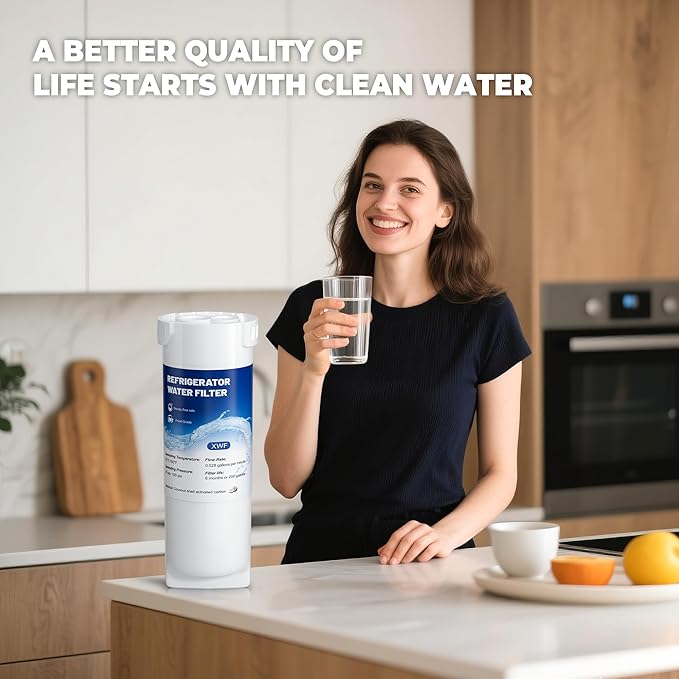 XWF Water Filter Replacement Compatible with GE XWF Water Filter,（Not XWFE), fit for WR17X30702 GBE21,Pack of 2,By YPMQY