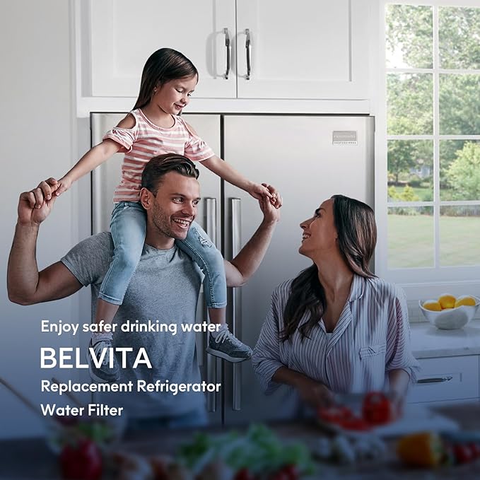 BELVITA Compatible with MWF, MWFINT, 46-9991, SnnartWater, MWFP, MWFA, GWF, HDX FMG-1, WFC1201, GSE25GSHECSS, PC75009, RWF1060, 197D6321P006(3 Pack,White)