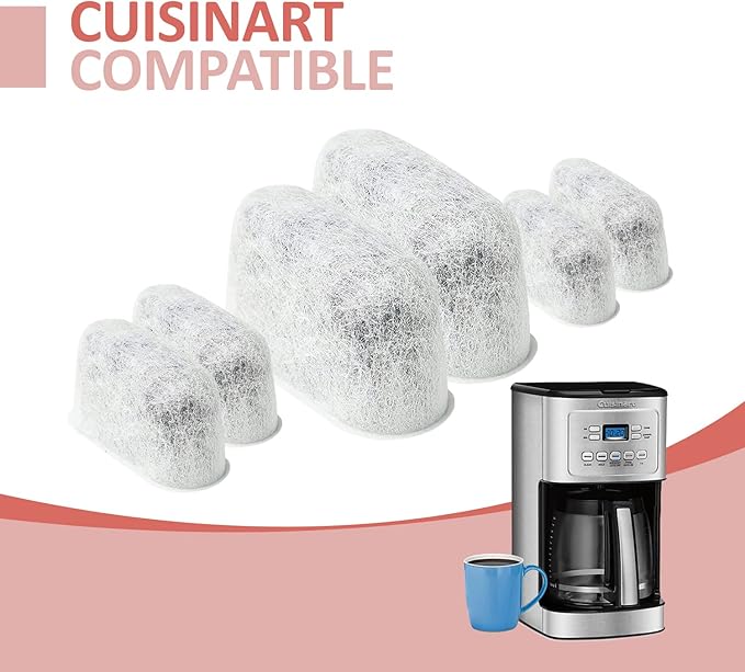 12 Pack Replacement Charcoal Water Filters for All Cuisinart Coffee Machines - Cuisinart Compatible (Not Keurig) Filters Replace Cuisinart DCC-RWF