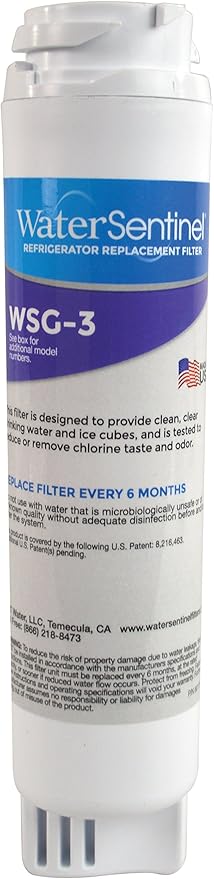 WaterSentinel WSG-3 Refrigerator Replacement Filter: Fits GE MSWF Filters