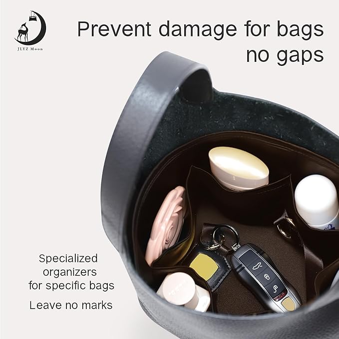 Silky Bag Insert Fit for Hermes Picotin 18/22, Silky Purse Organizer, Lightweight and Silk Touch (Fits PC22, Ebene)