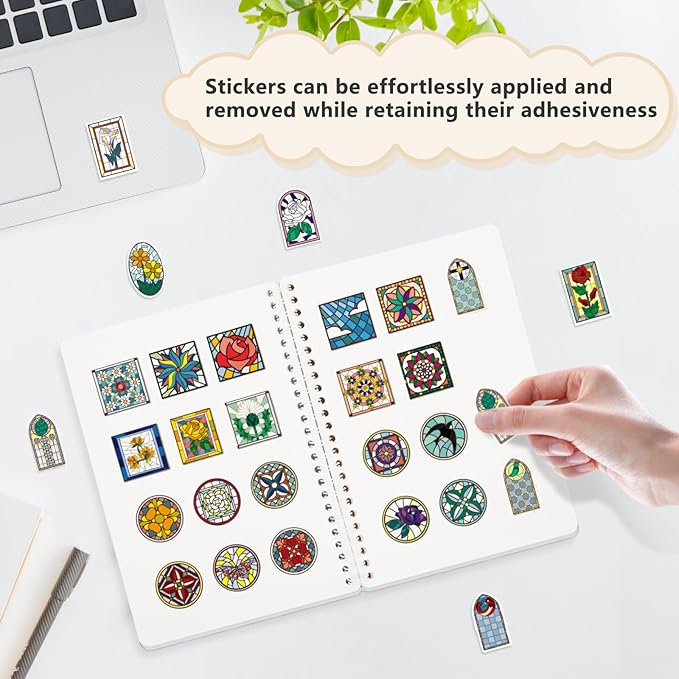 Reusable Sticker Book Collecting Album Sticker Storage Organizer Book with 40 Sheets Blank Release Paper A5 Restickable Stickers Collection Notebook for Adult